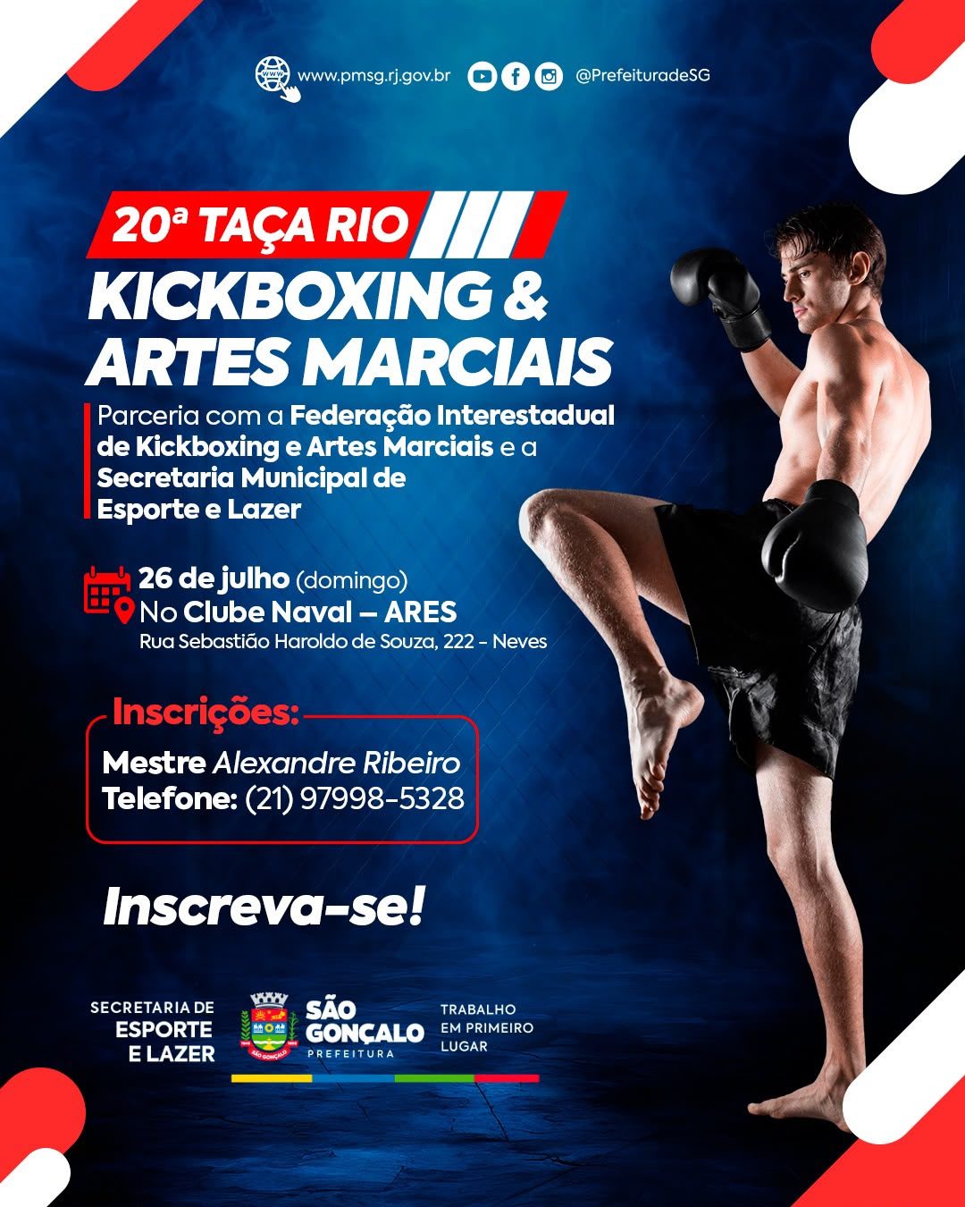 São Gonçalo recebe 20ª edição da Taça Rio de Kickboxing e Artes Marciais neste domingo