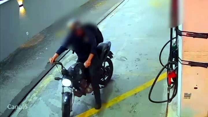 Câmeras ajudam a polícia a prender suspeito de roubar posto de combustíveis em Itaipu