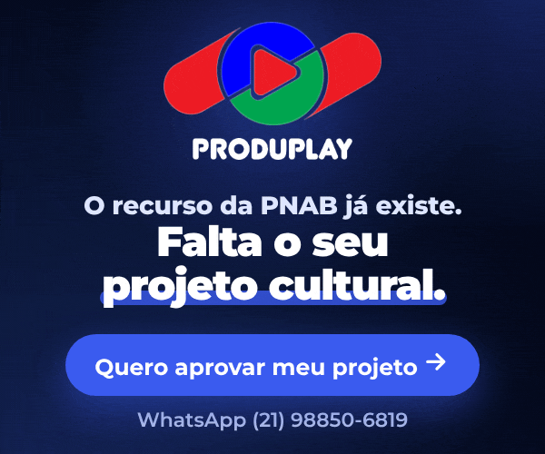 ProduPlay, editais da PNAB: o recurso da PNAB já existe, falta o seu projeto cultural. Equipe que já operou a PNAB por dentro. WhatsApp (21) 98850-6819.