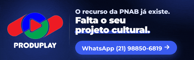 ProduPlay, editais da PNAB: o recurso da PNAB já existe, falta o seu projeto cultural. Equipe que já operou a PNAB por dentro. WhatsApp (21) 98850-6819.