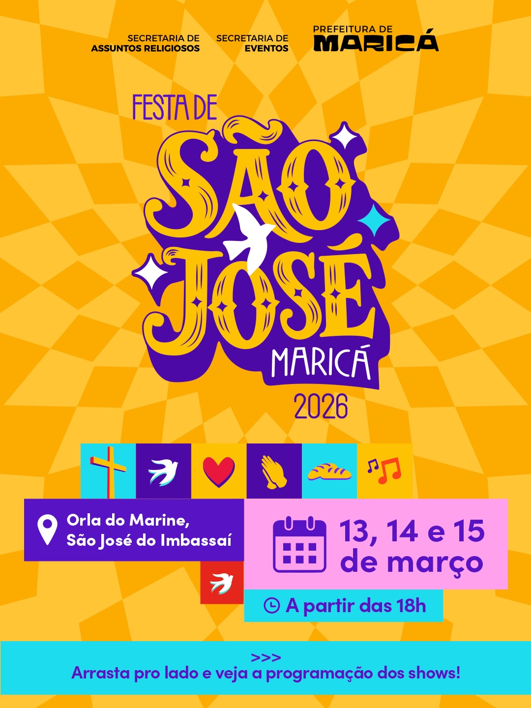 A Festa da Padroeira de São José já tem data marcada e a programação está imperdível! 🙌✨❤️De 13